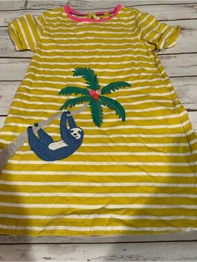 Mini Boden sloth dress vguc 3/4